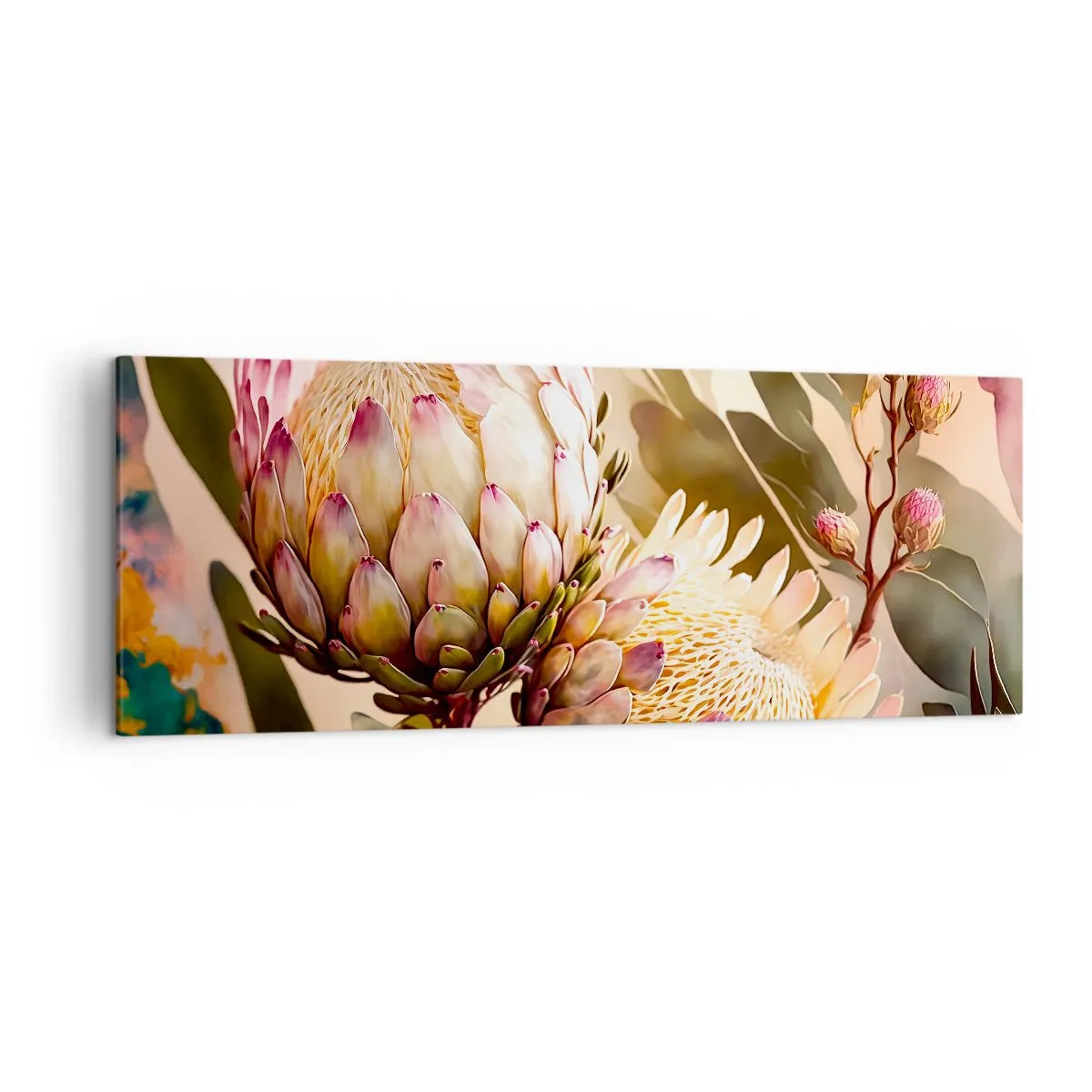 Schilderen op canvas - Teeder omarmd - 140x50 cm
