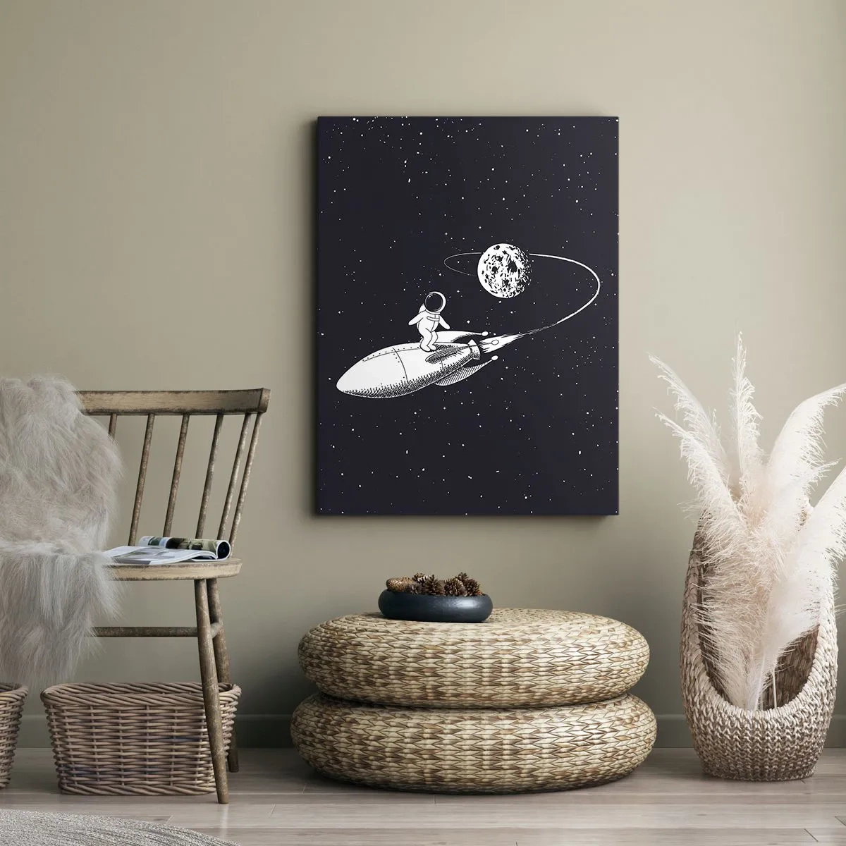 Schilderen op canvas - Spacesurfer - 50x70 cm