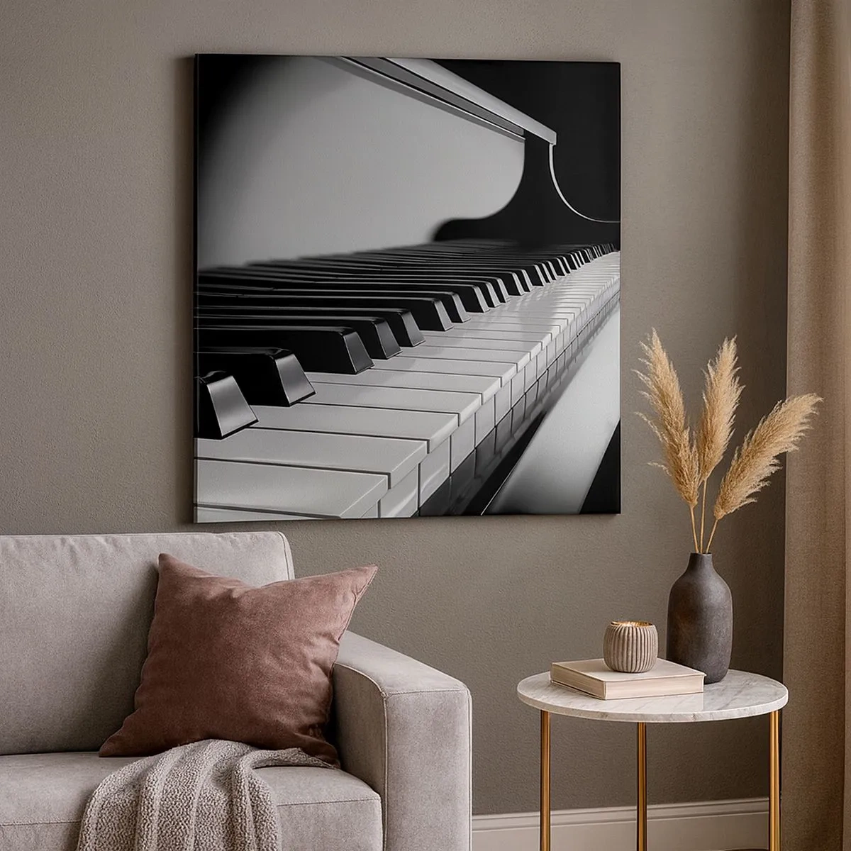 Schilderen op canvas - Harmonie van vormen en kleuren - 30x30 cm