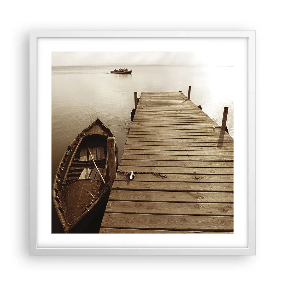 Poster in een witte lijst - Grote vrede - 50x50 cm