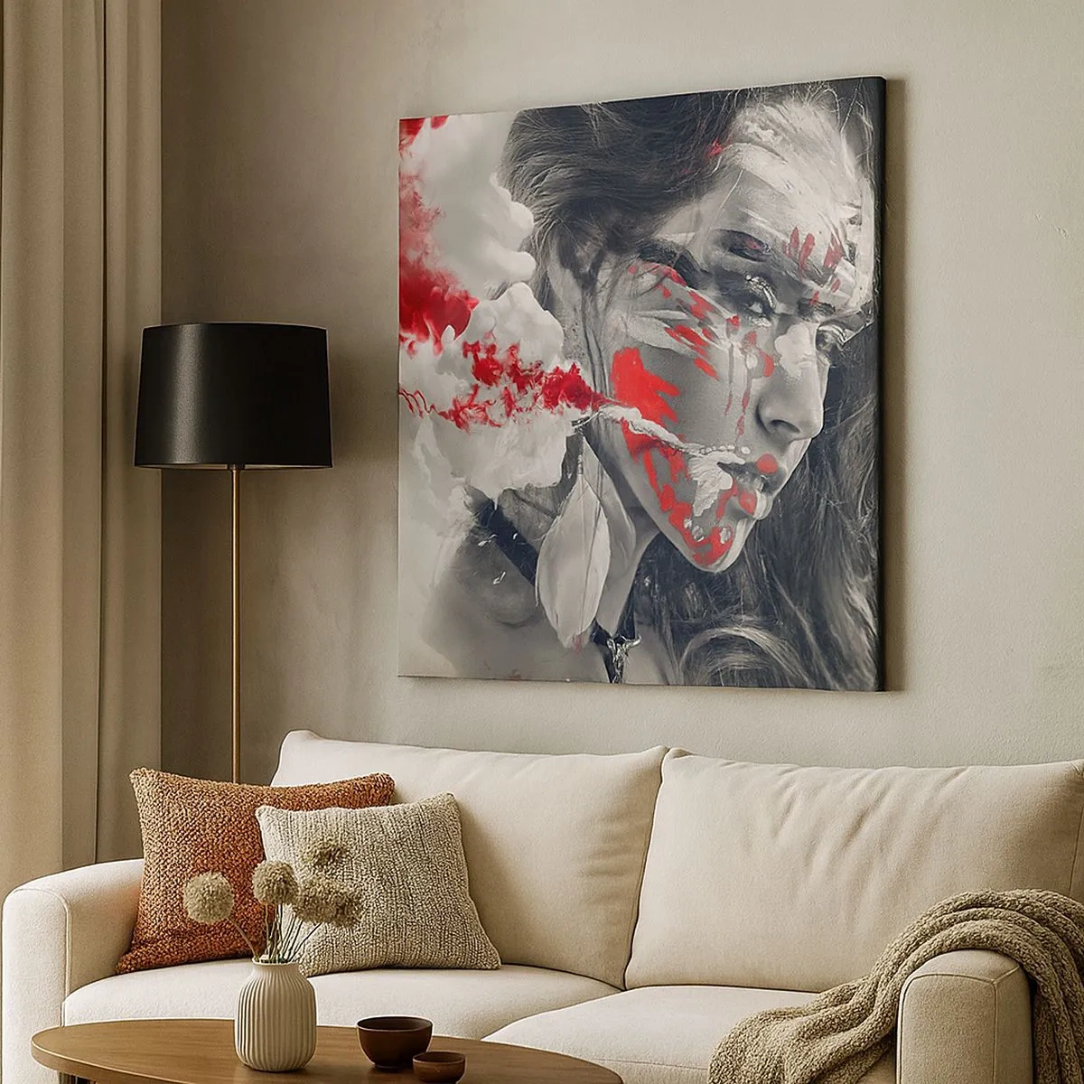 Schilderen op canvas - In de dampen van absurditeit - 30x30 cm