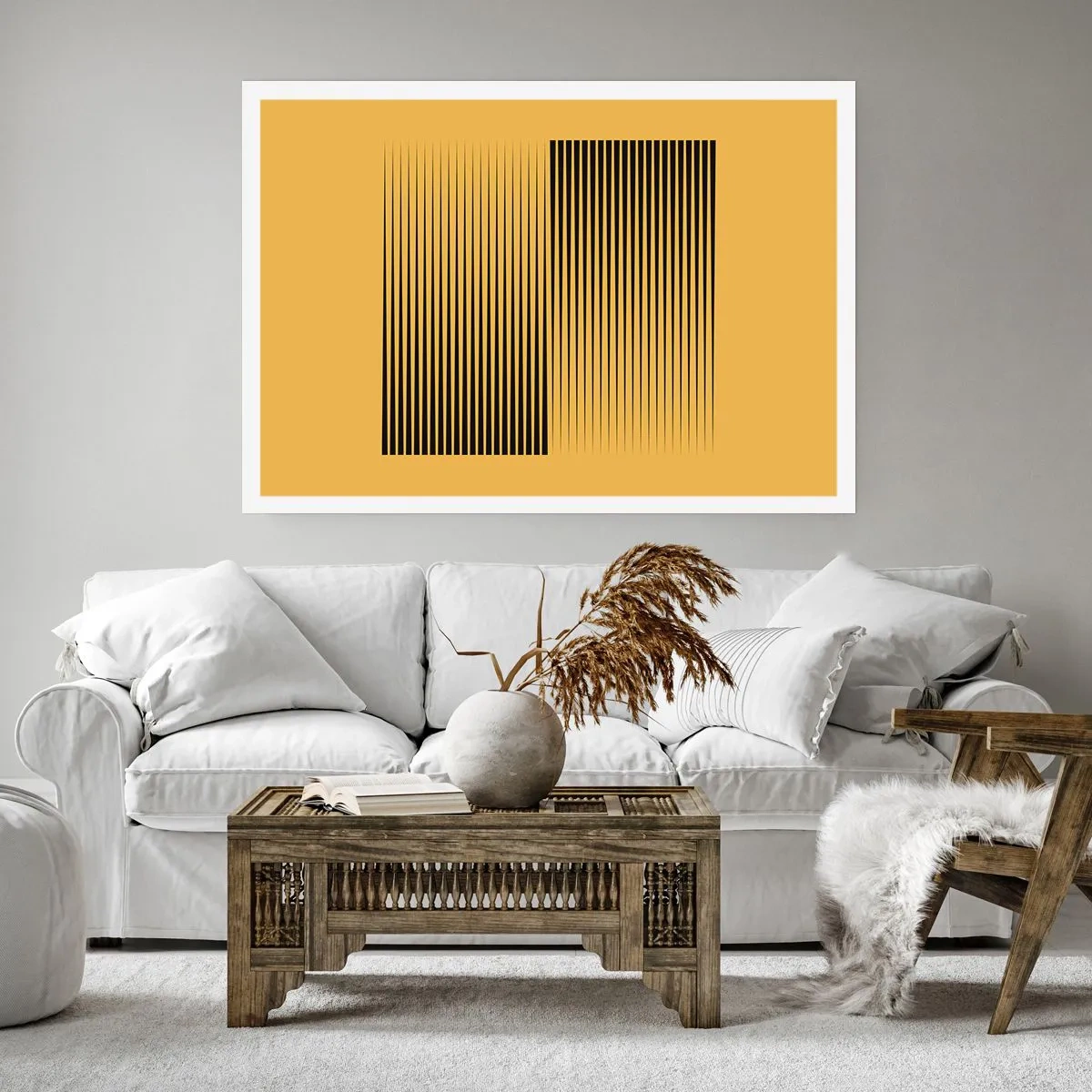 Poster - Vierkant van tegenpolen - 50x40 cm