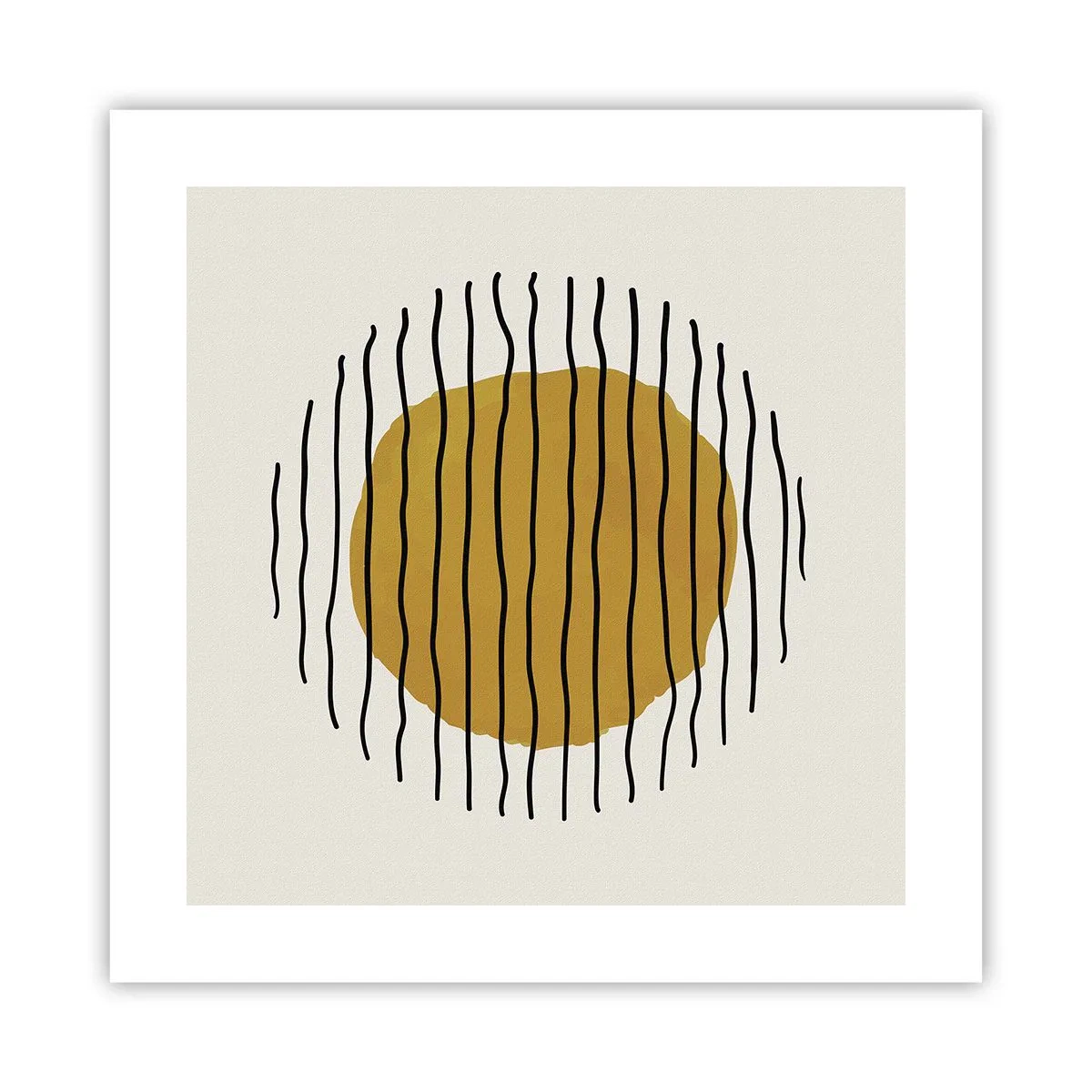 Poster - Abstractie trillend van warmte - 40x40 cm