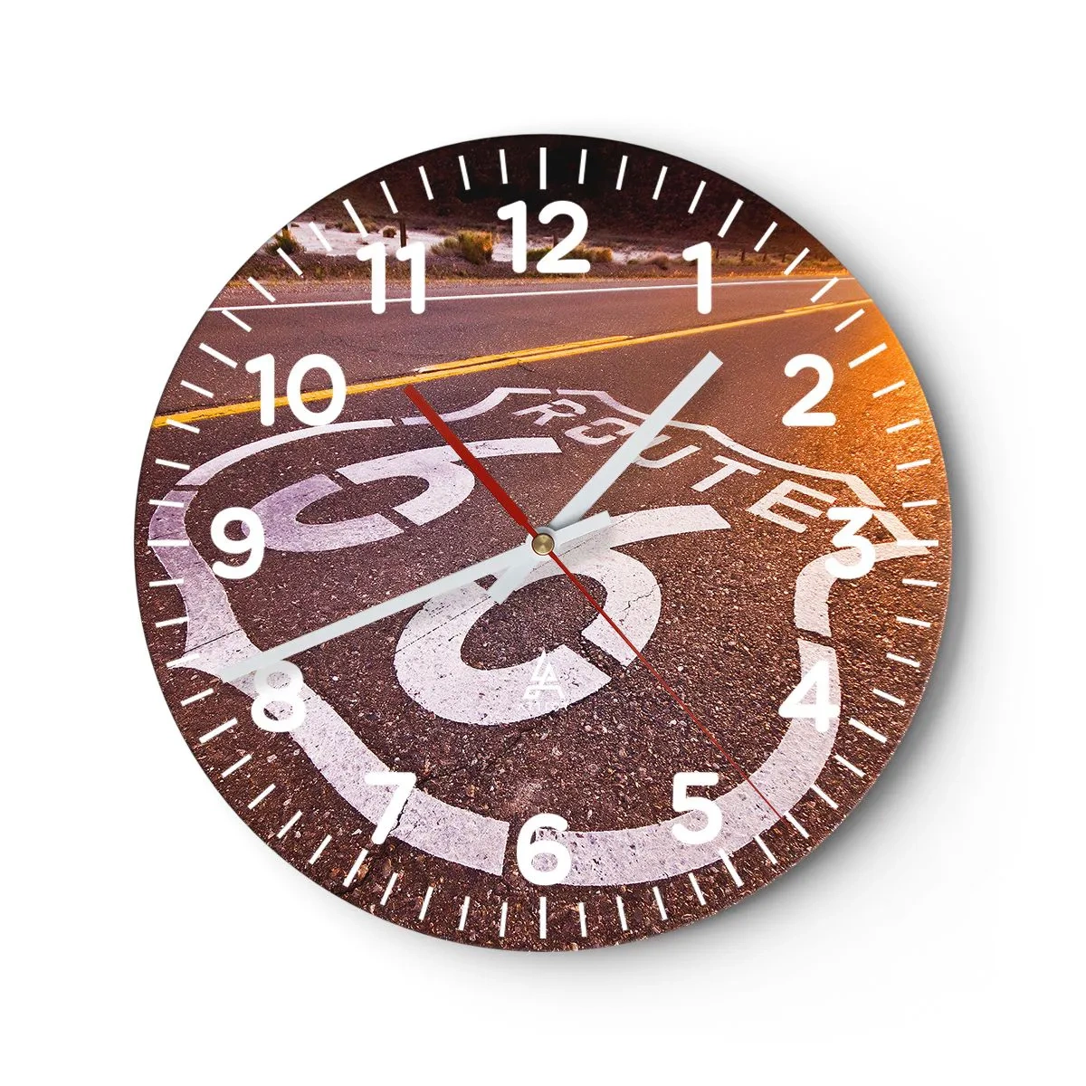 Wandklok - Klok - De beroemde weg 66 - 40x40 cm