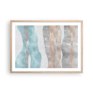 Een poster in een licht eiken lijst - Een studie van nabijheid - 70x50 cm