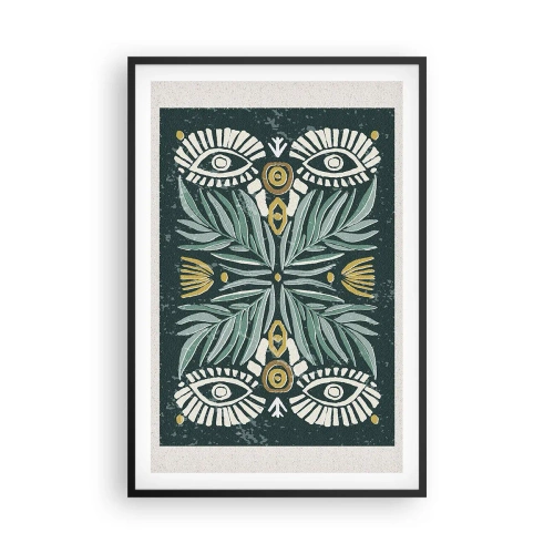 Poster in een zwarte lijst - Als een volksuitsnede - 61x91 cm