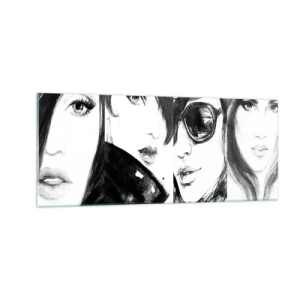 Schilderen op glas - Schoonheid vermenigvuldigd - 100x40 cm