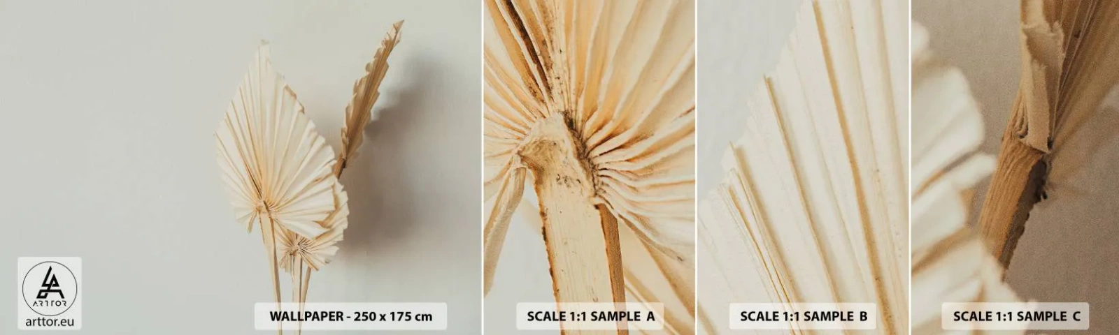 Fotobehang Monster Zelfklevend Deluxe Sticker - Wanneer je verlichting nodig hebt - Helder, Minimalisme, Blad - 100x30 cm