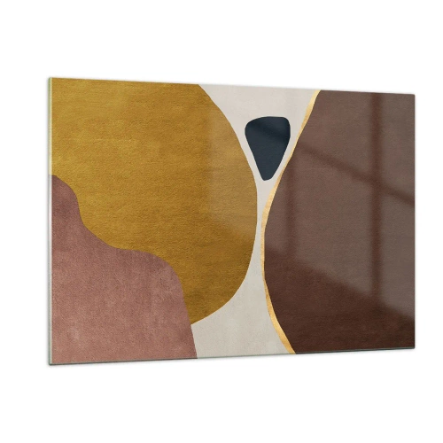 Schilderen op glas - Abstractie – een plek in de ruimte - 120x80 cm