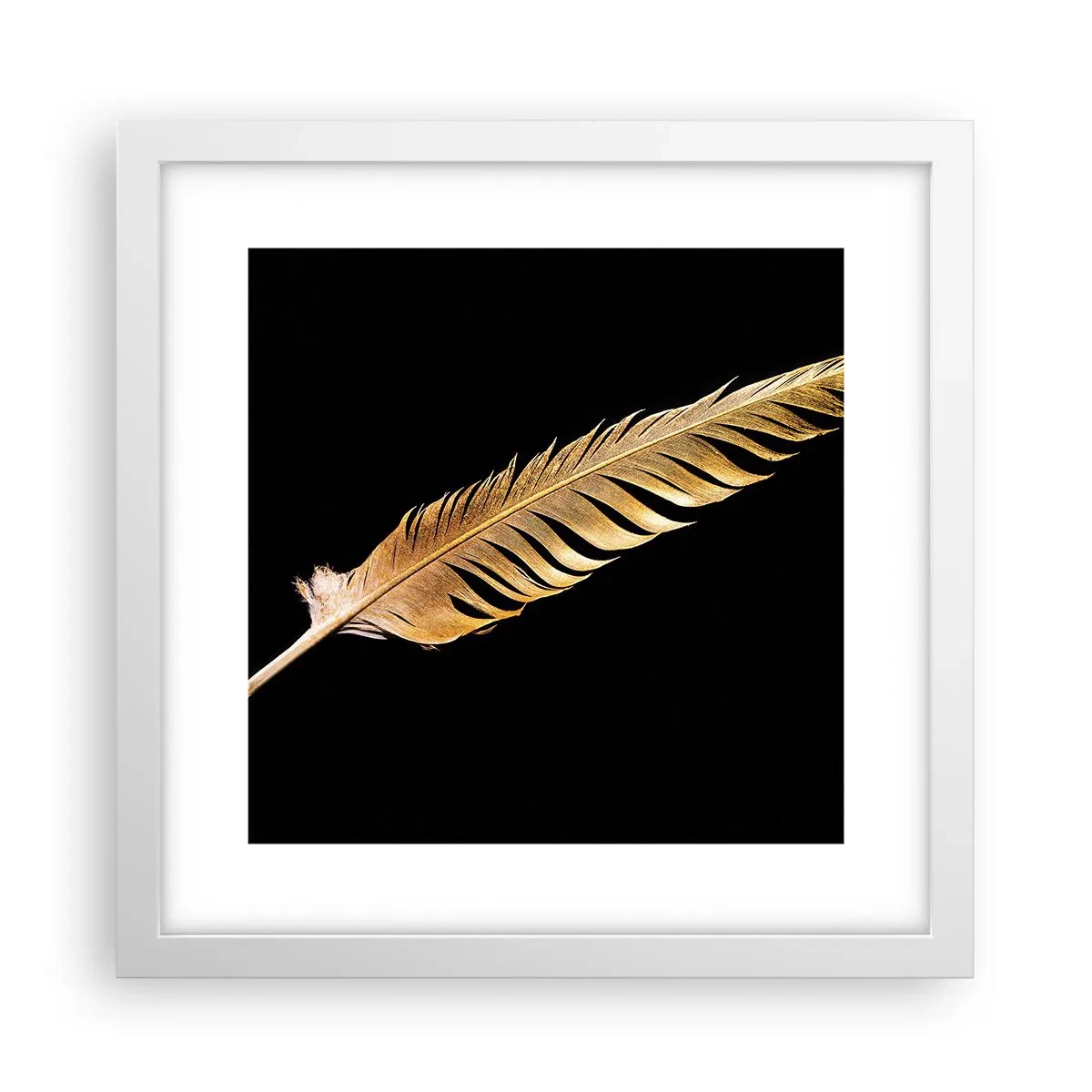 Poster in een witte lijst - HHij heeft een ongewoon talent voor schrijven… - 30x30 cm