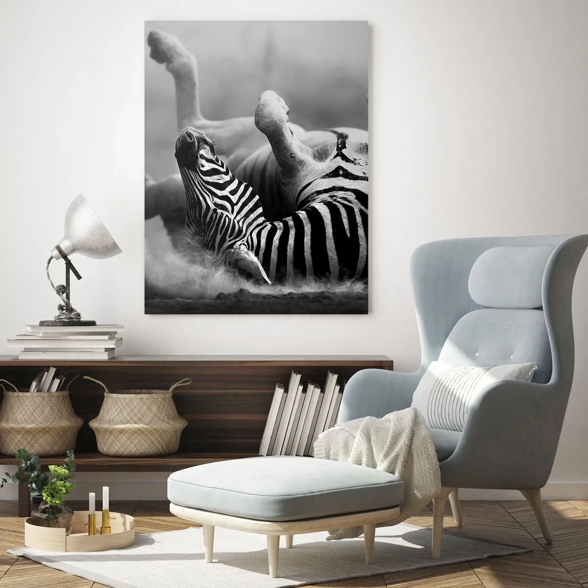 Schilderen op glas - Niet alleen het paard zou lachen - 50x70 cm