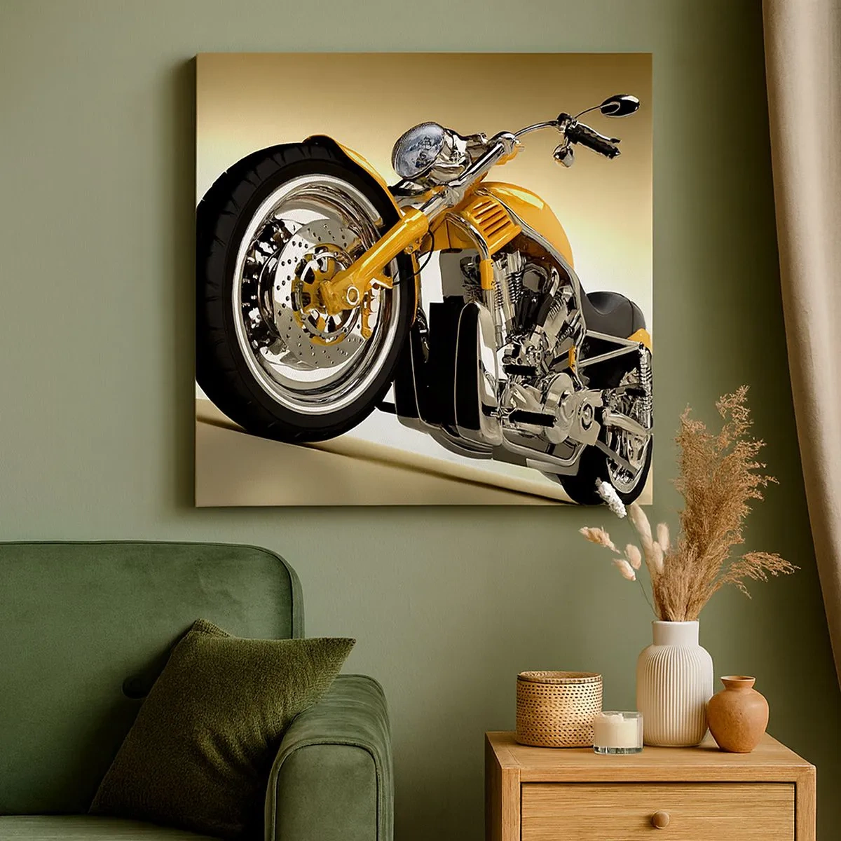 Schilderen op canvas - Een droom van kracht en snelheid - 30x30 cm