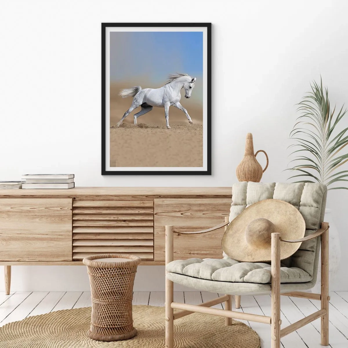 Poster in een zwarte lijst - Het mooiste Arabische sprookje - 30x40 cm