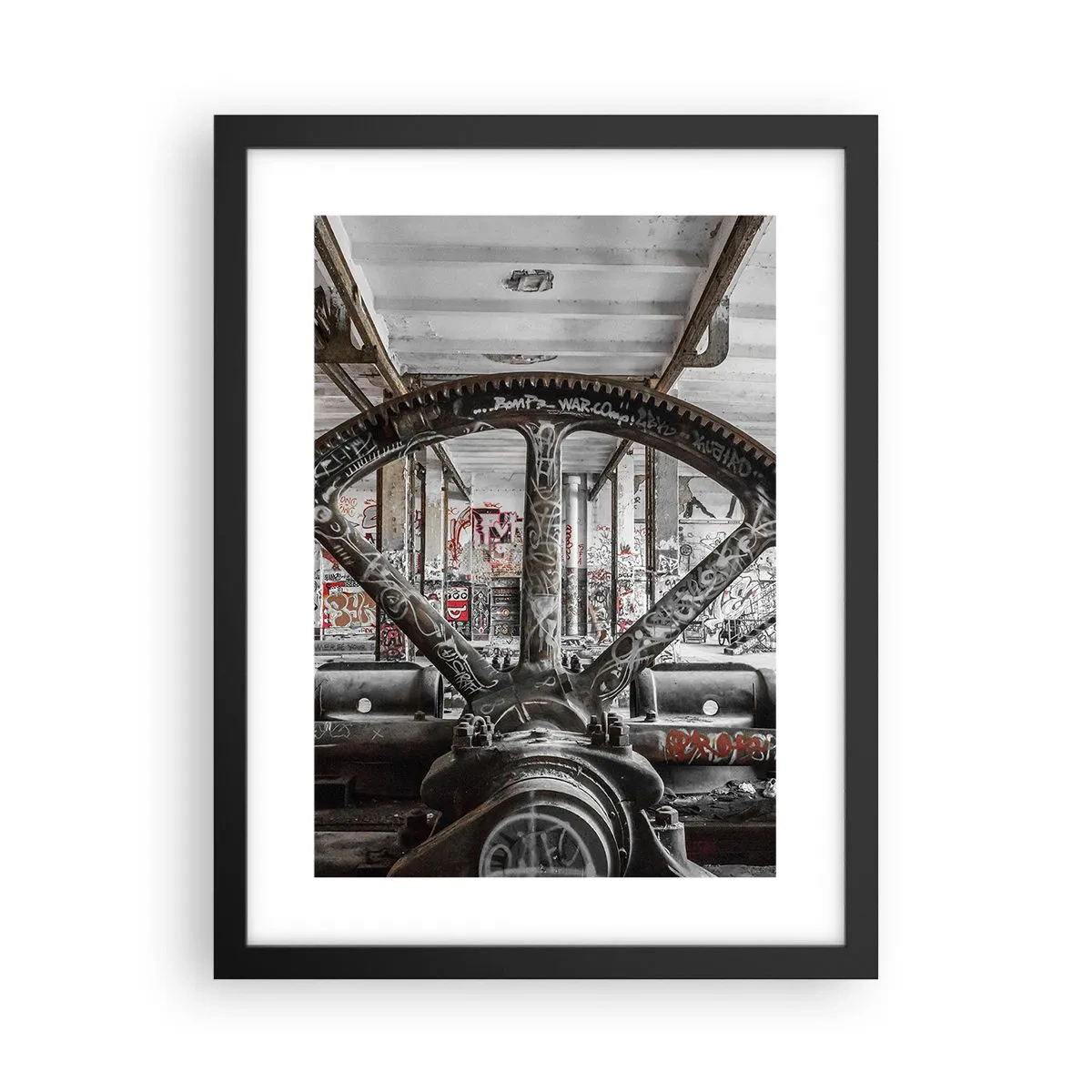 Poster in een zwarte lijst - Het geheime leven van de fabriek - 30x40 cm