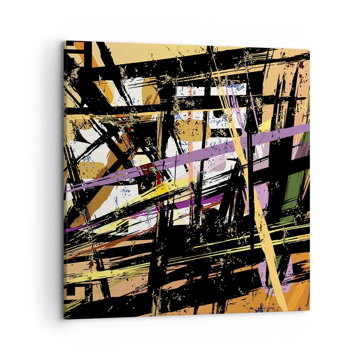 Schilderen op canvas - Een scherp snijden - 50x50 cm