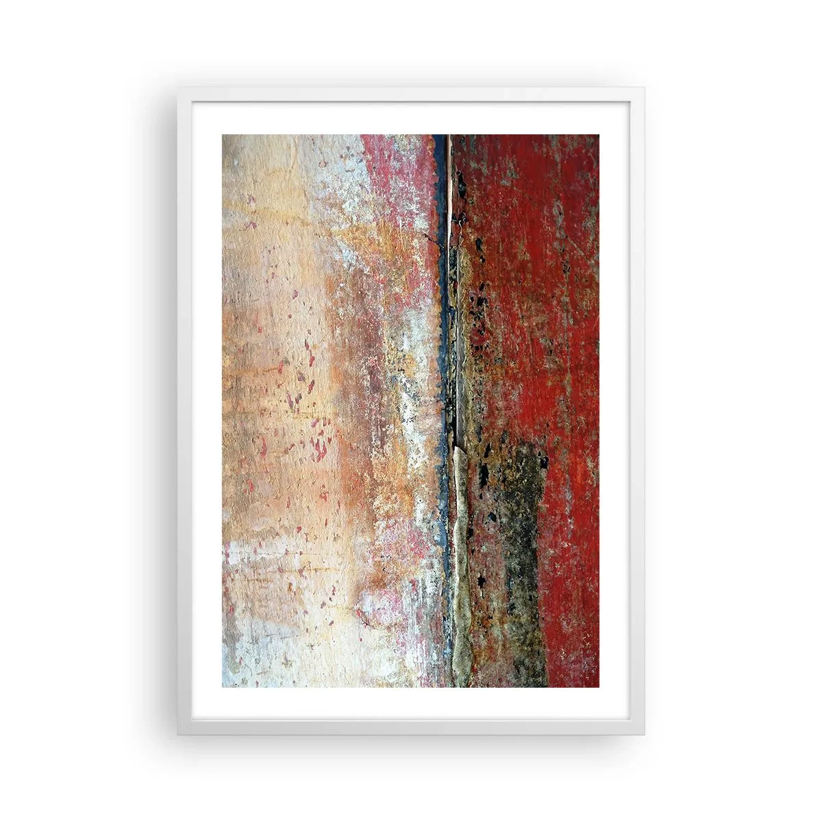Poster in een witte lijst - Wellicht is het de zee - 50x70 cm