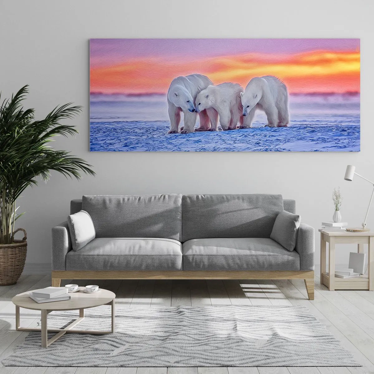 Schilderen op glas - Familie warmte is genoeg - 120x50 cm