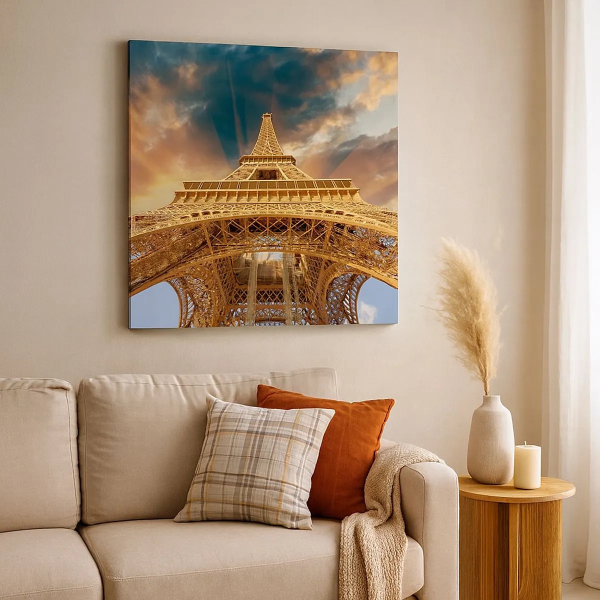 Schilderen op canvas - Hoe de mensheid de hemel bereikte - 30x30 cm