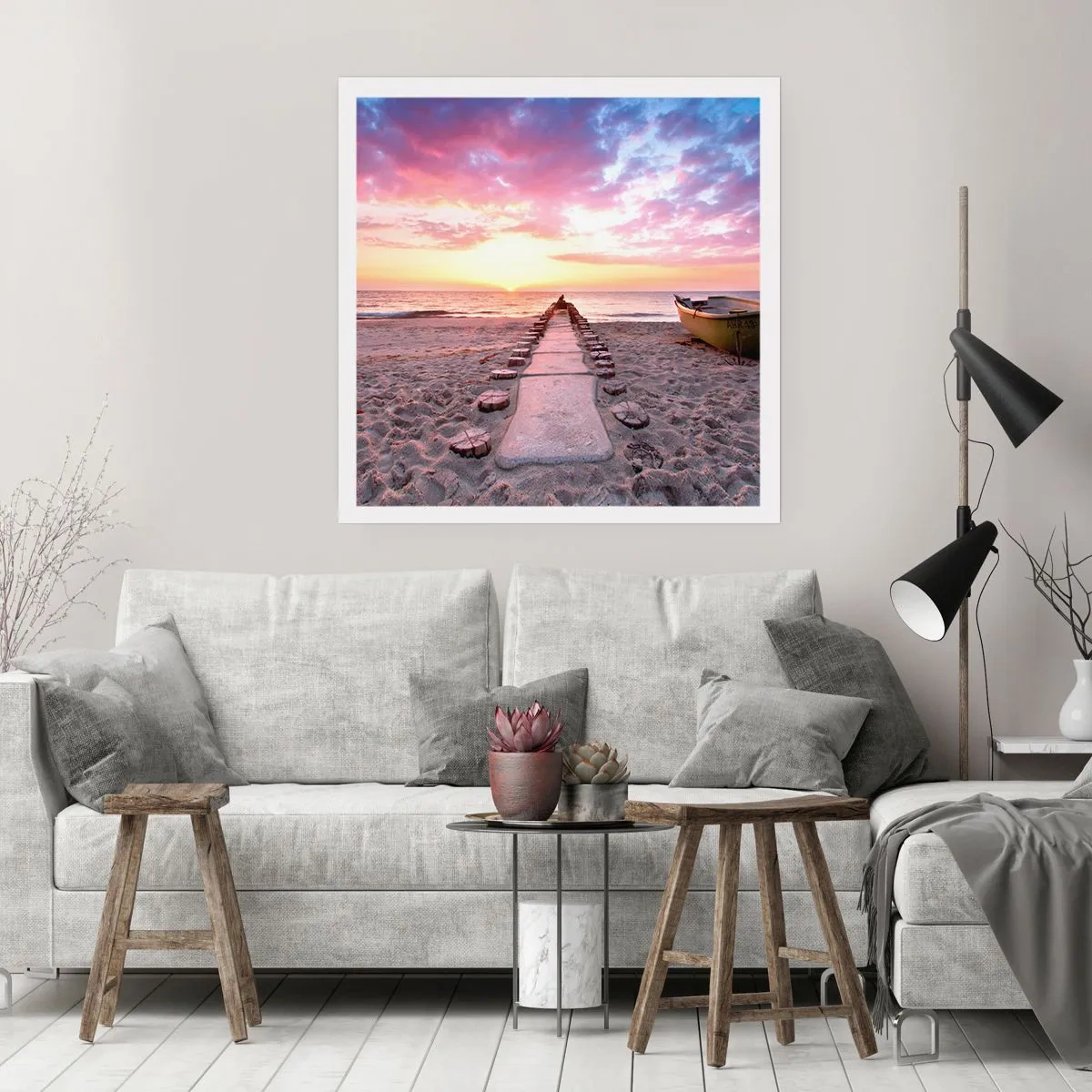 Poster - Een moment van diepe ervaring - 60x60 cm