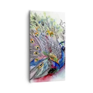 Schilderen op canvas - Met trots tegen grijs - 55x100 cm