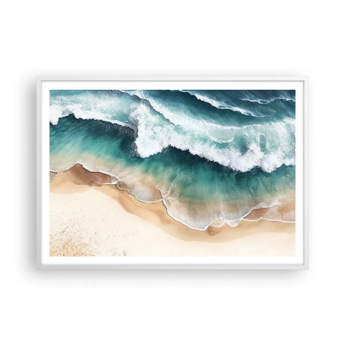 Poster in een witte lijst - De eeuwige ontmoeting - 100x70 cm