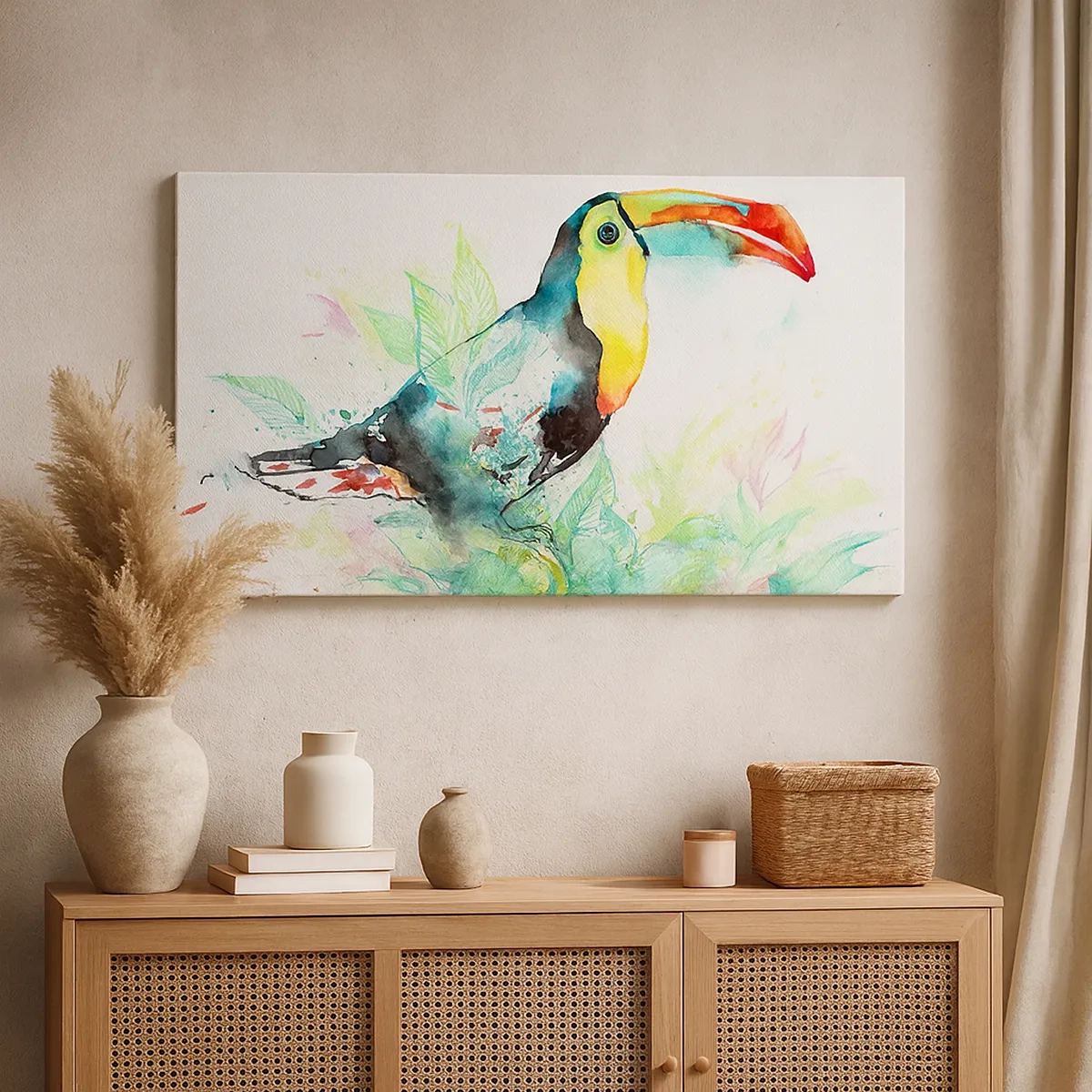 Schilderen op canvas - Zo kleurrijk als Zuid-Amerika - 30x30 cm