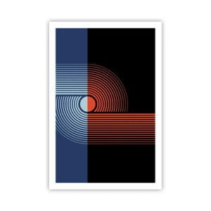 Poster - In een geometrische omhelzing - 61x91 cm