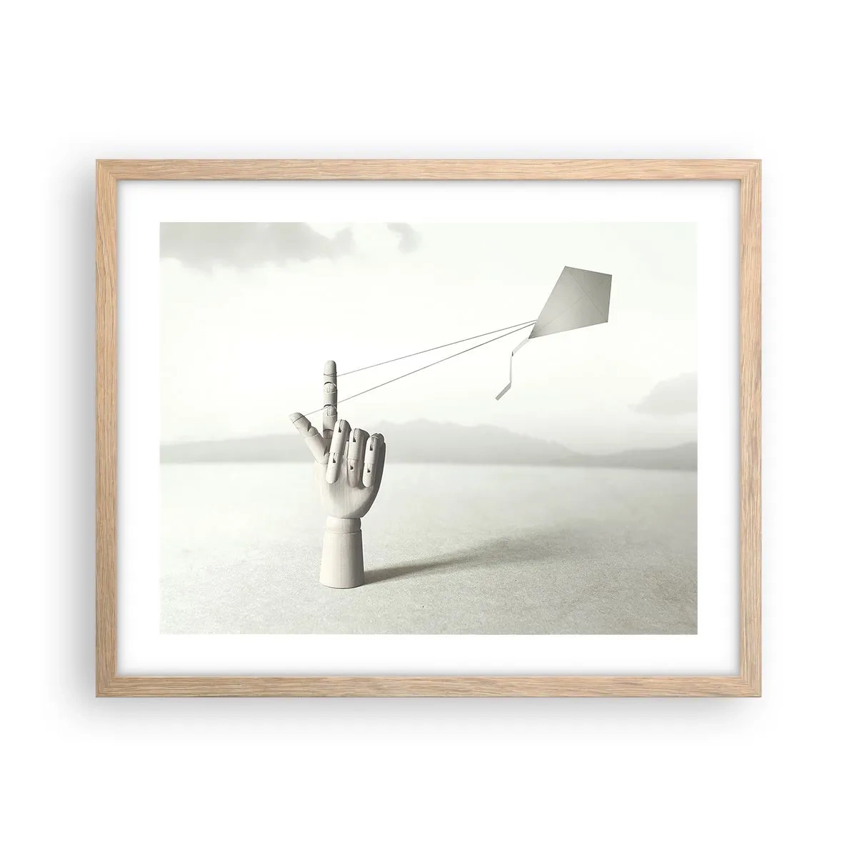 Een poster in een licht eiken lijst - Krachttest - 50x40 cm