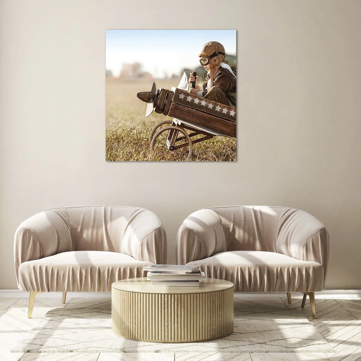 Schilderen op glas - Begin naar een droom - 70x70 cm