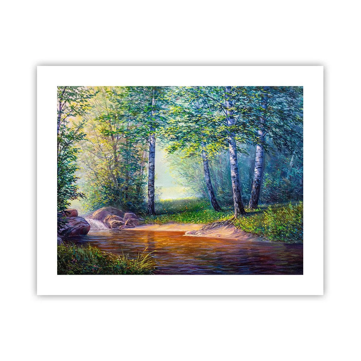 Poster - Idyllisch landschap - 50x40 cm