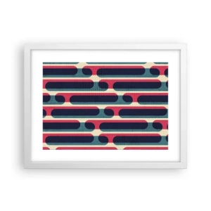 Poster in een witte lijst - In de diepte en vooruit - 40x30 cm