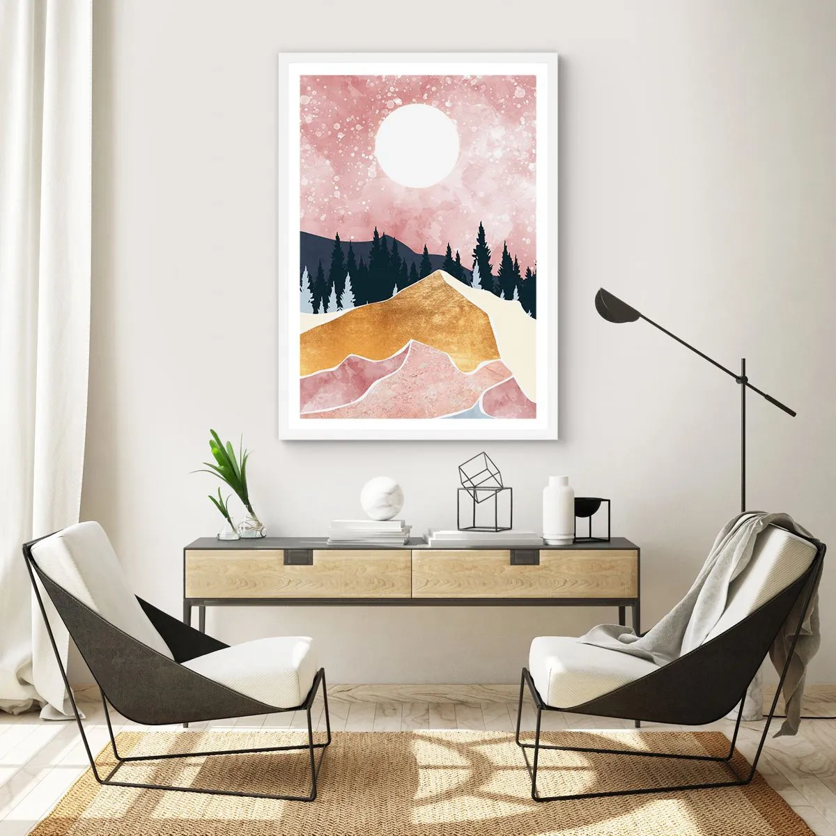 Poster in een witte lijst - Nachtwacht - 30x40 cm