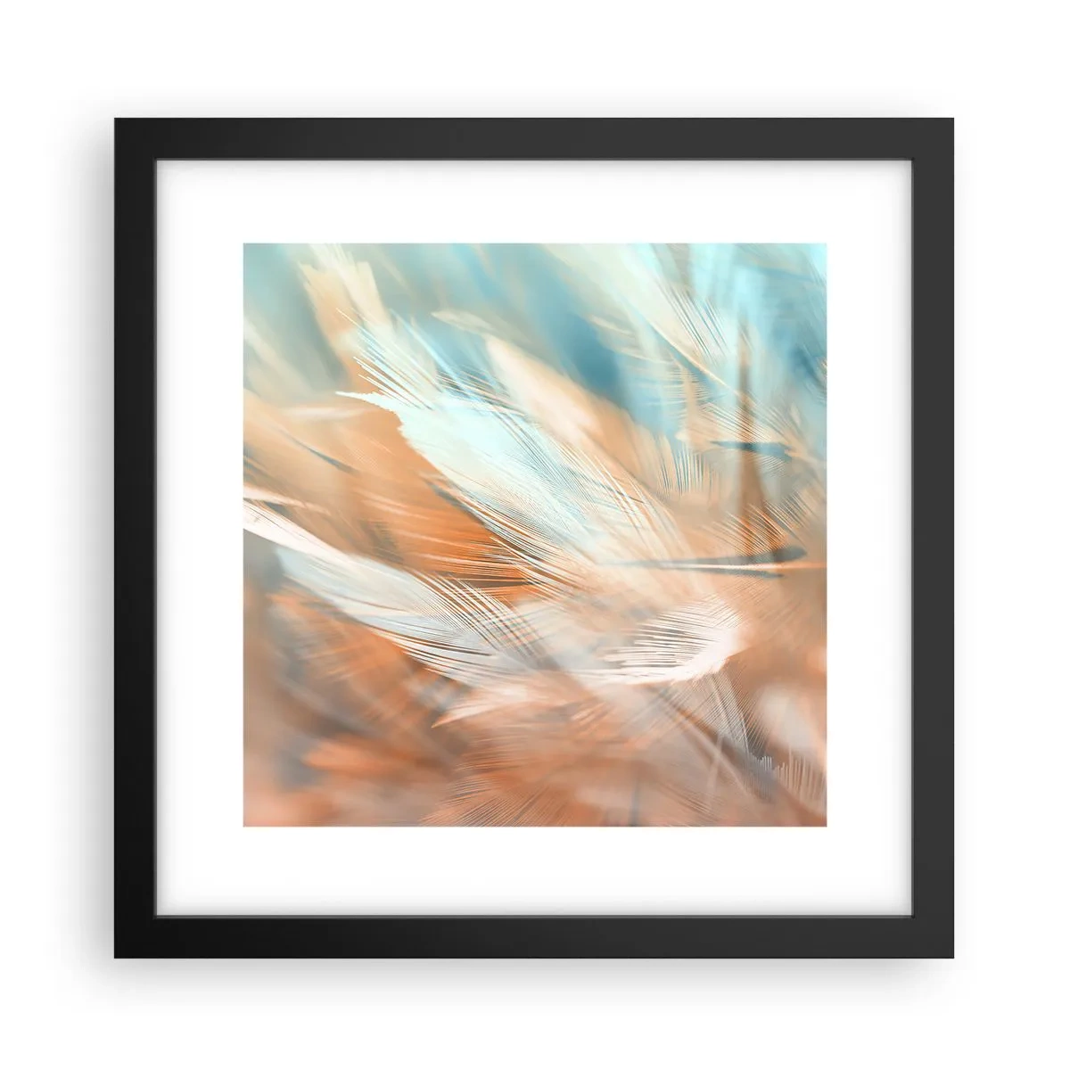 Poster in een zwarte lijst - In het land van zachtheid - 30x30 cm