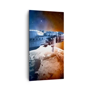 Schilderen op canvas - Een zorgvuldige waarnemer - 55x100 cm