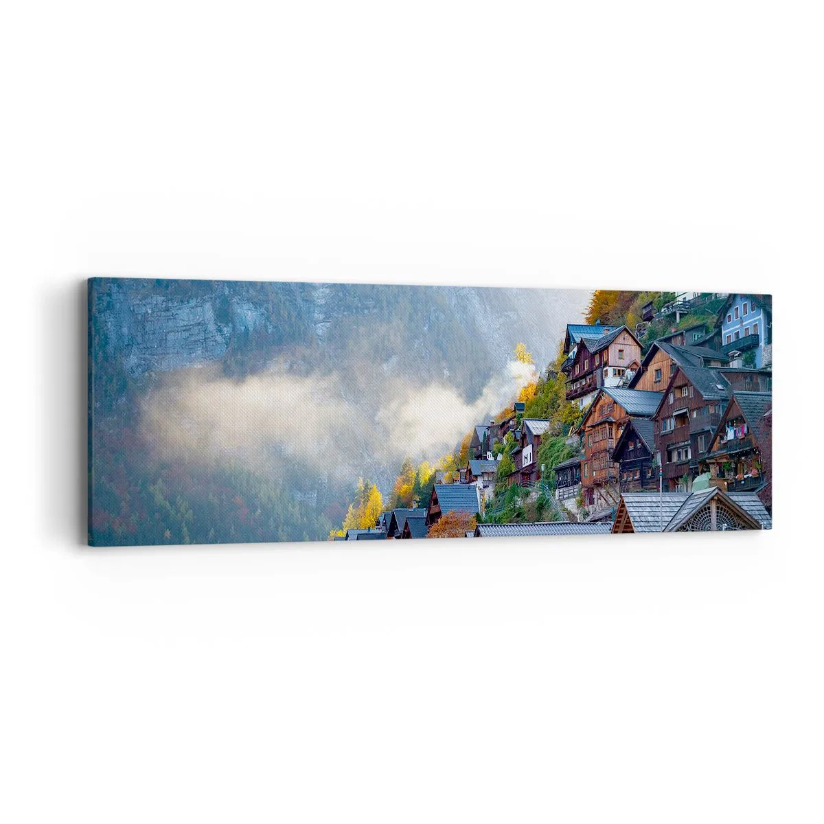 Schilderen op canvas - Alpine sfeer - 90x30 cm