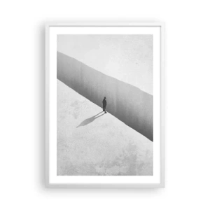 Poster in een witte lijst - Een duidelijk doel - 50x70 cm