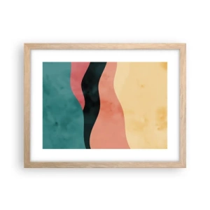 Een poster in een licht eiken lijst - Conforme non-conformiteit - 40x30 cm