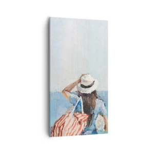 Schilderen op canvas - Welkom bij je vakantie - 55x100 cm