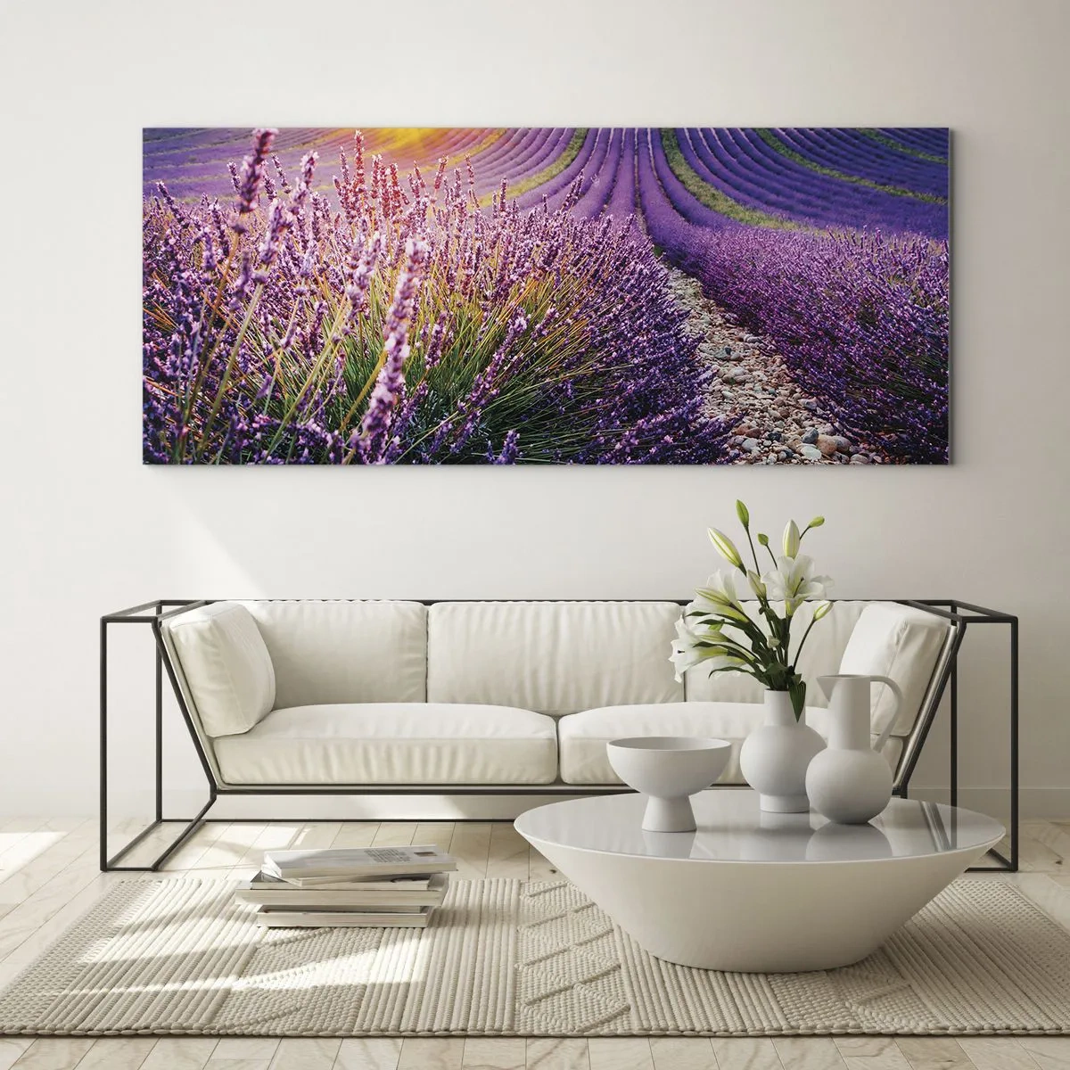 Schilderen op glas - Geurige korenvelden - 120x50 cm
