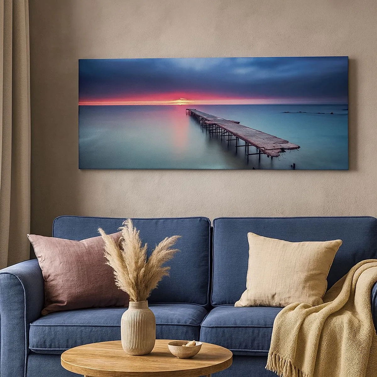 Schilderen op canvas - Tussen hemel en aarde - 100x40 cm