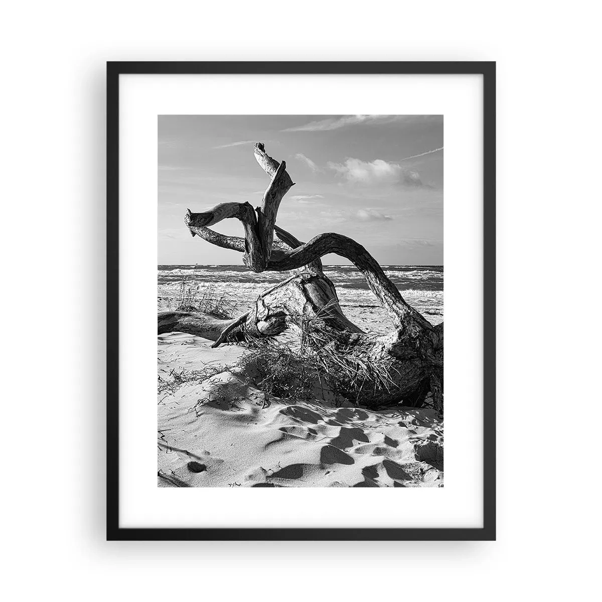 Poster in een zwarte lijst - Zee sculptuur - 40x50 cm
