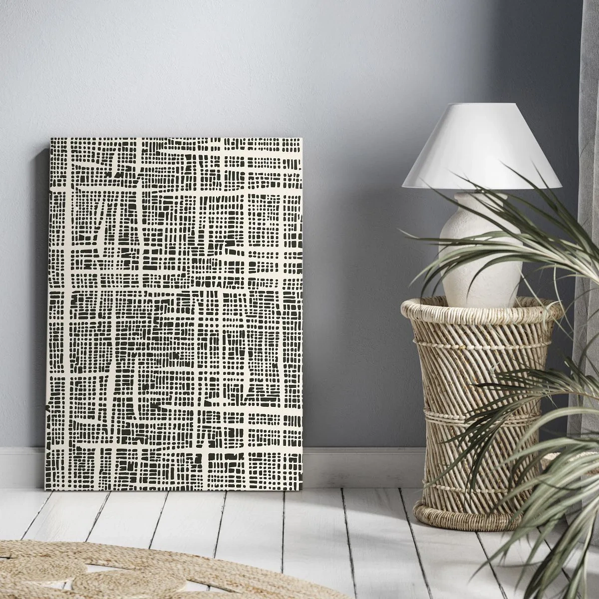 Schilderen op canvas - Geweven compositie - 50x70 cm