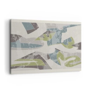 Schilderen op canvas - Compositie achter het glas - 100x70 cm