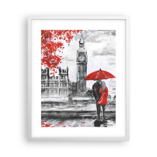 Poster in een witte lijst - Verliefd op Londen - 40x50 cm