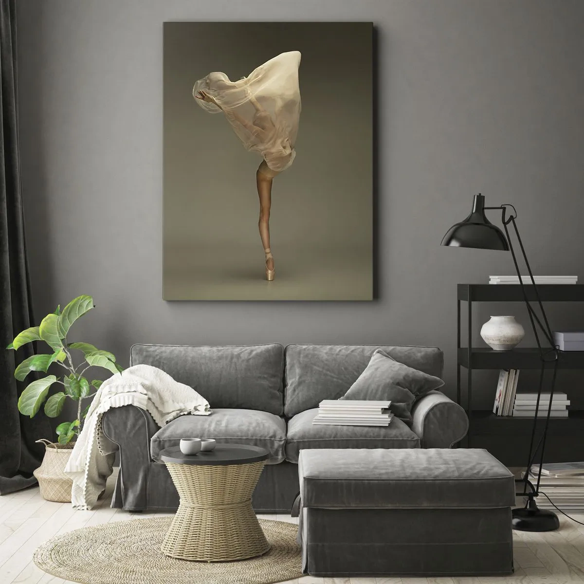 Schilderen op canvas - Het zal snel omhoog vliegen - 80x120 cm