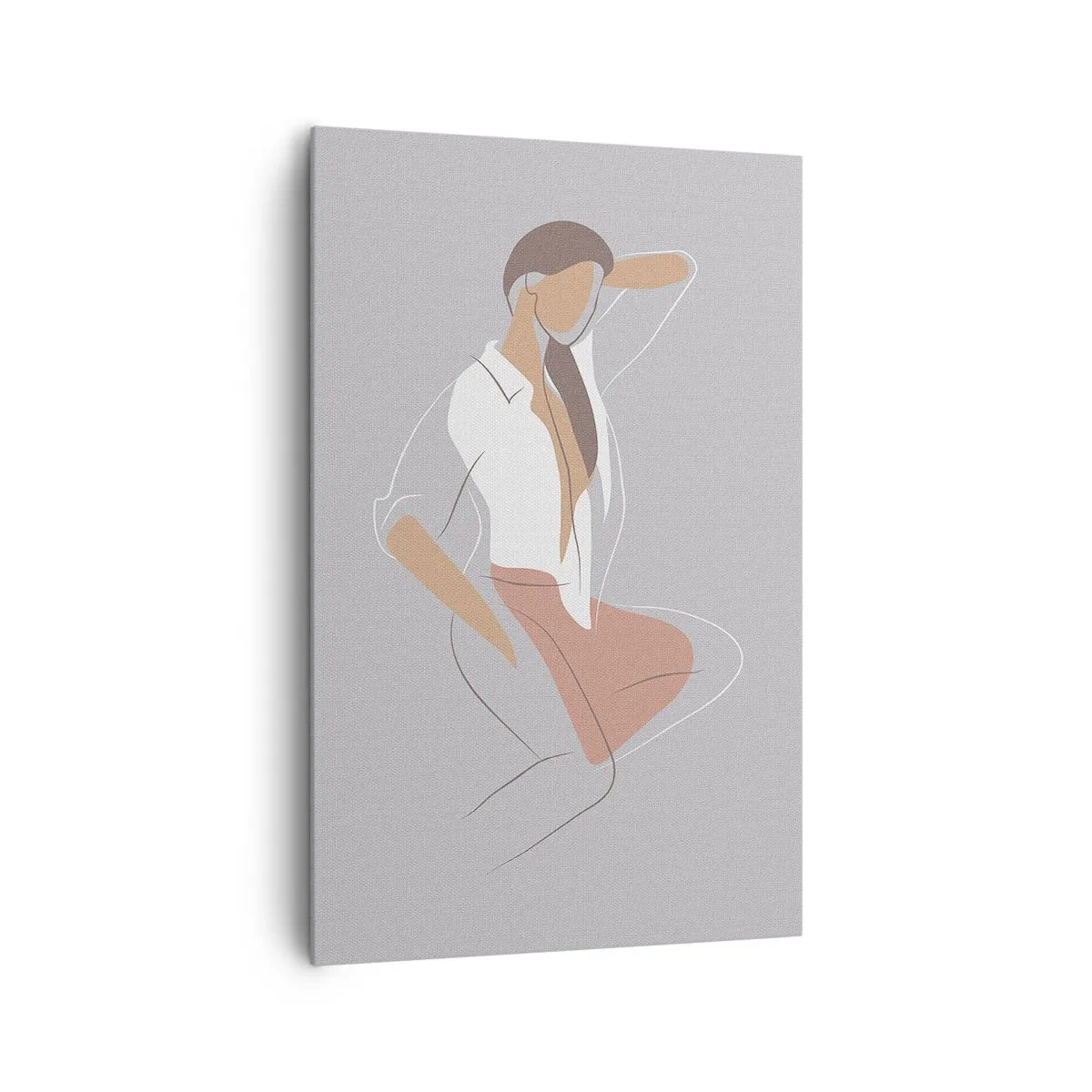 Schilderen op canvas - Omtrek van gracieusheid - 80x120 cm