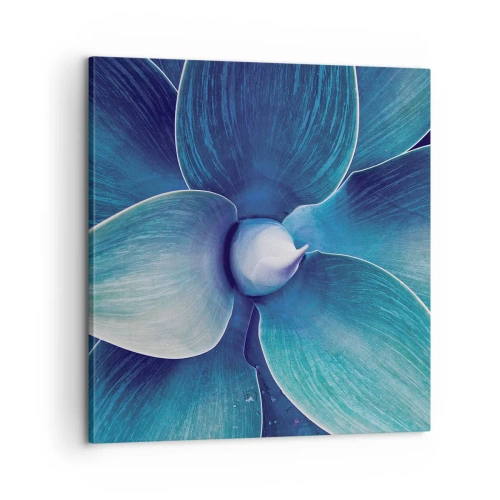 Schilderen op canvas - Blauw uit de lucht - 60x60 cm
