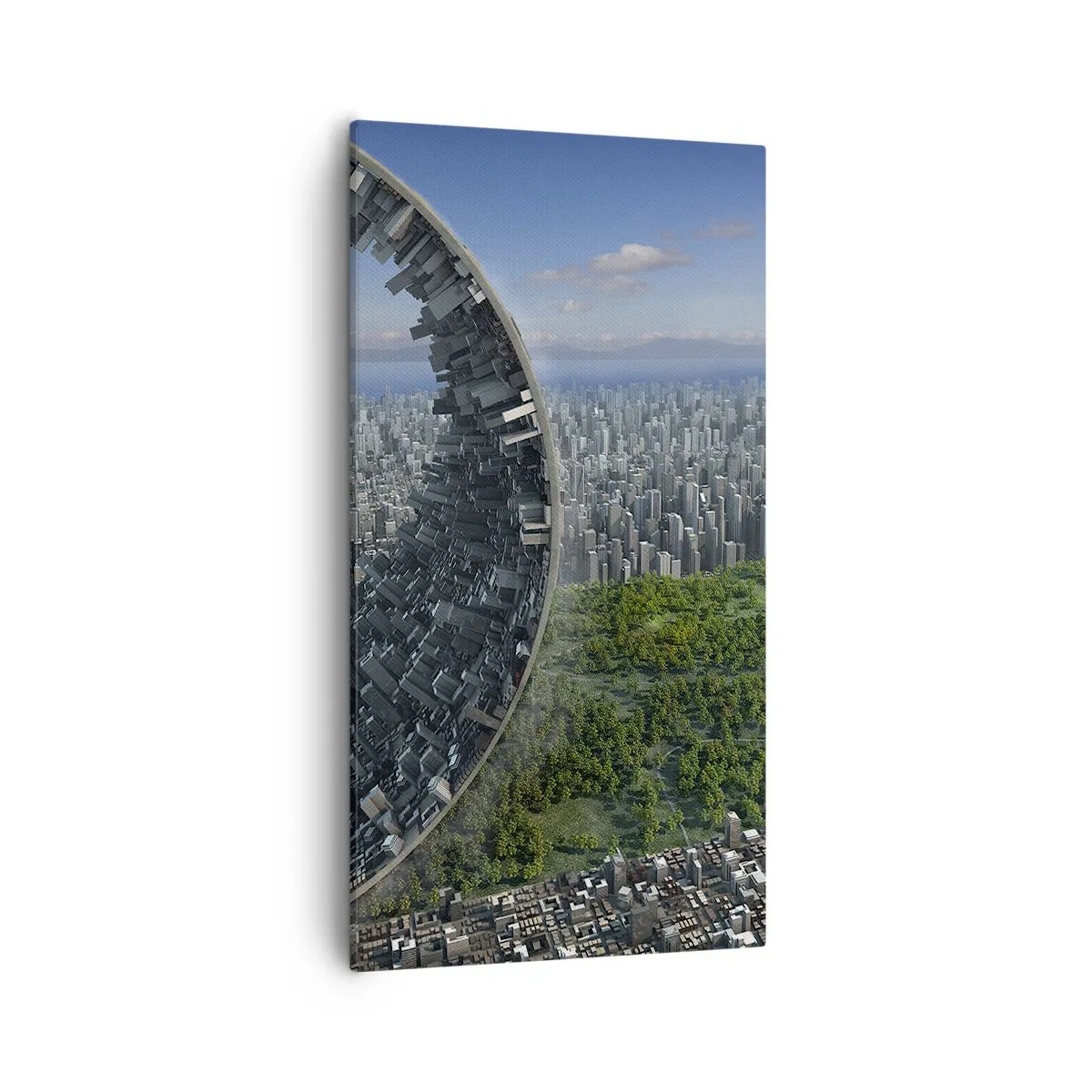 Schilderen op canvas - De natuur is eeuwig - 55x100 cm