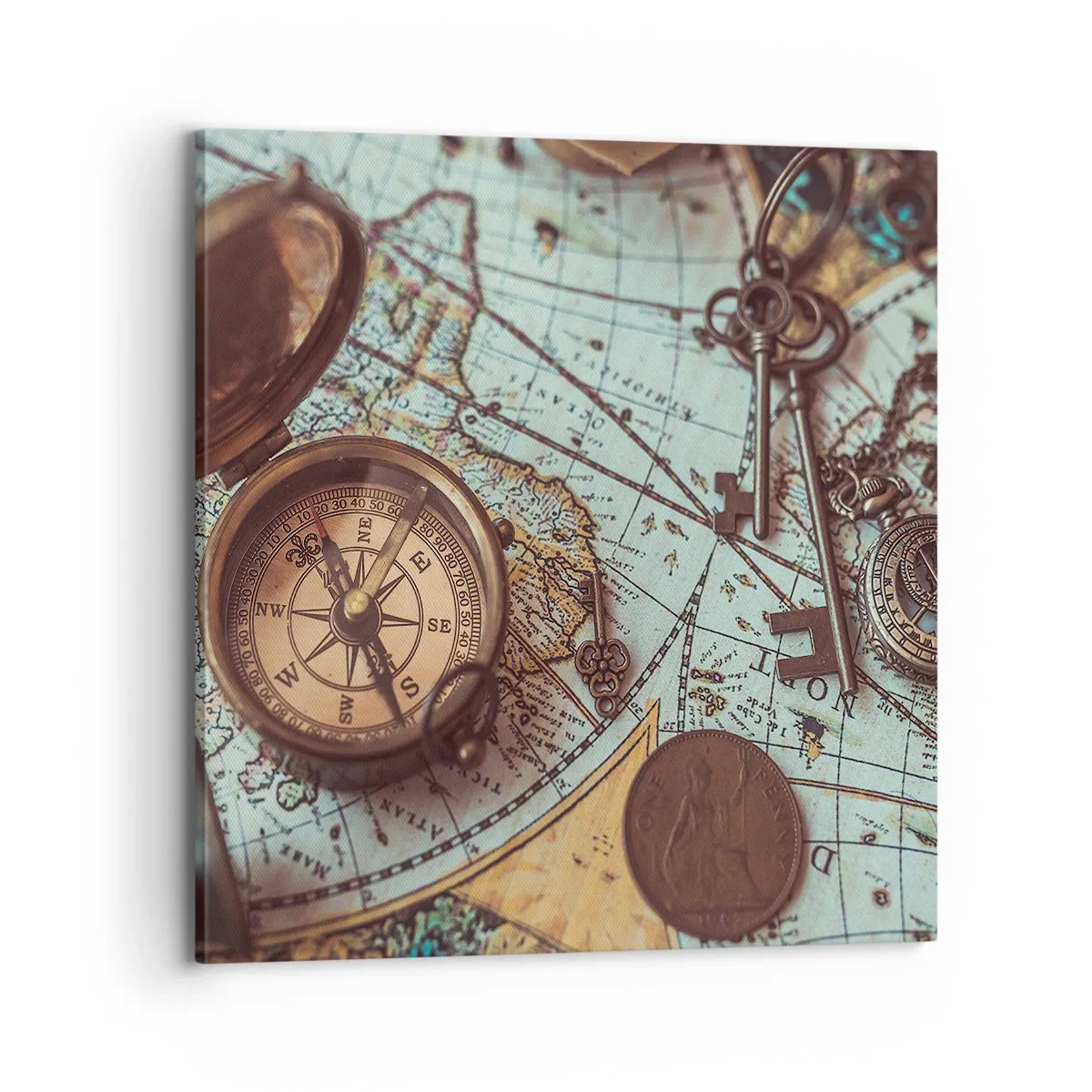 Schilderen op canvas - Voor de avonturier - 70x70 cm