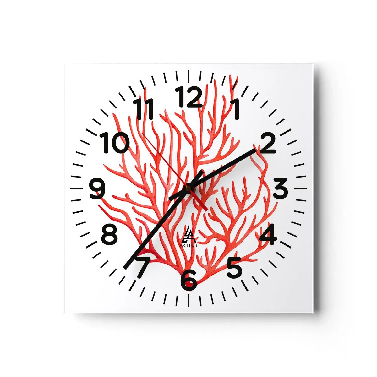 Wandklok - Klok - Koraal filigraan - 40x40 cm